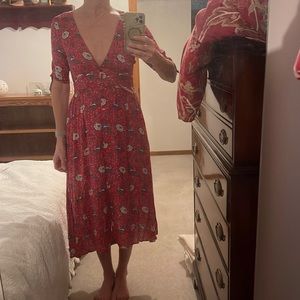 August the label size 8 red dress